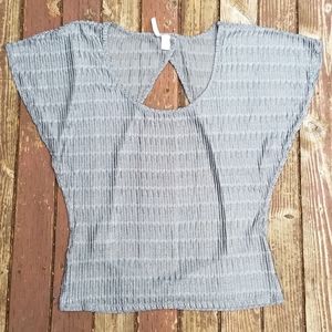 Degrees Silver & Stretchy Silver Top (Cutout In Back) - Large